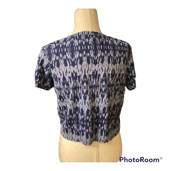 Aeropostale Blue and White Crop Tee - Picture 2 of 8